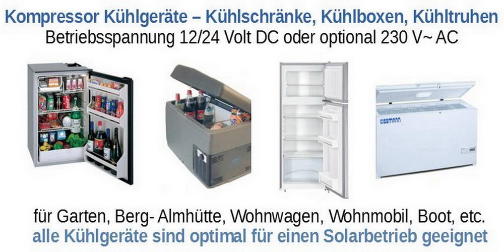12 Volt/24 Volt Kühlgeräte - Kühlschränke, Kühlboxen, Kühltruhen
